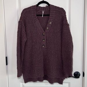 Free People ~ Oversized Brown Pullover XS